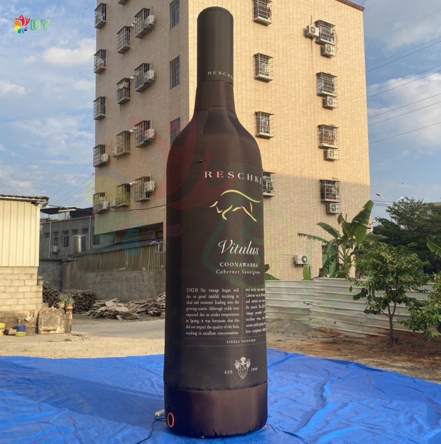 Custom Advertising Giant Inflatable Beer Bottle Inflatable Champagne Bottle