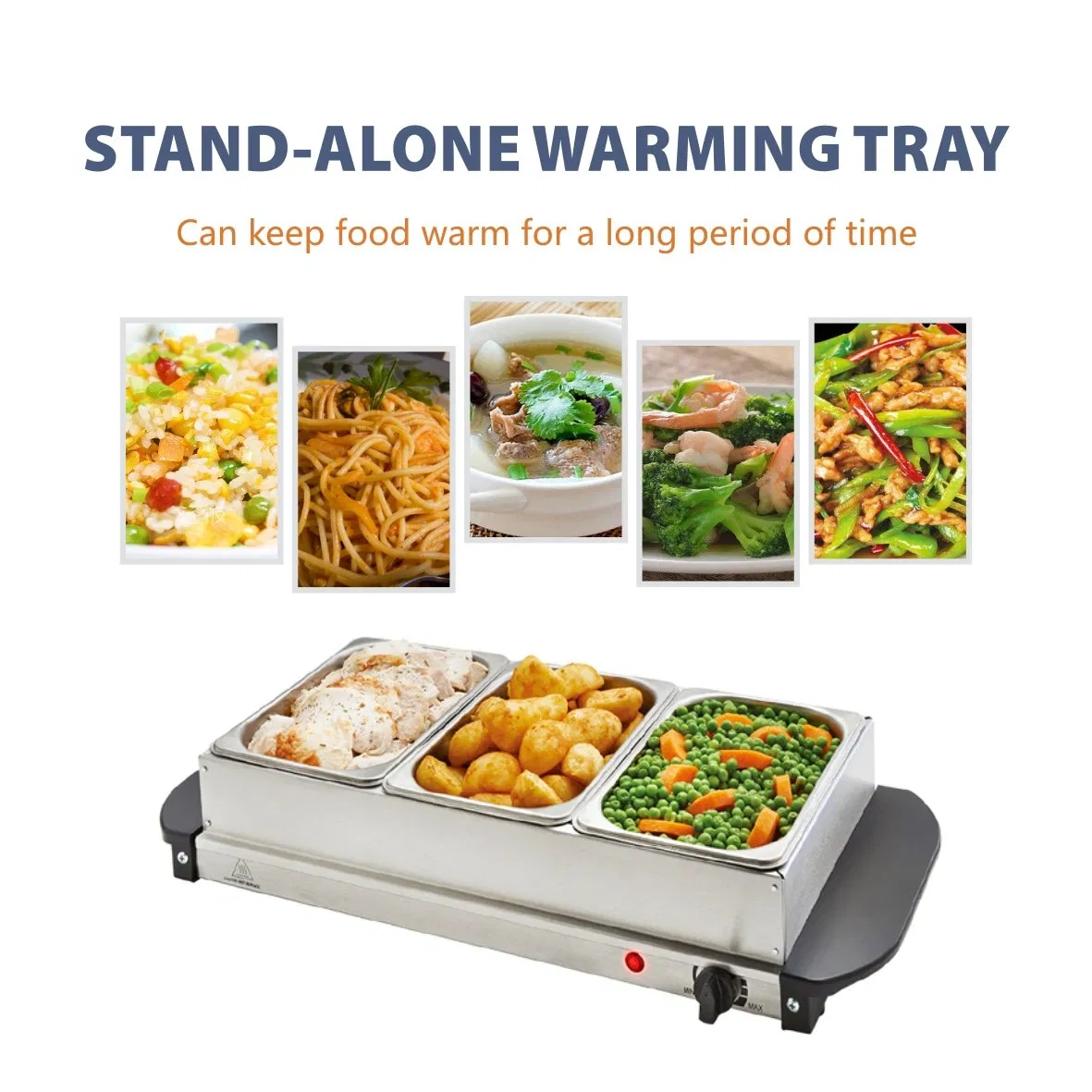 Factory Stainless Steel 3.5L Round Chafing Dish Food Warmer for Hotel