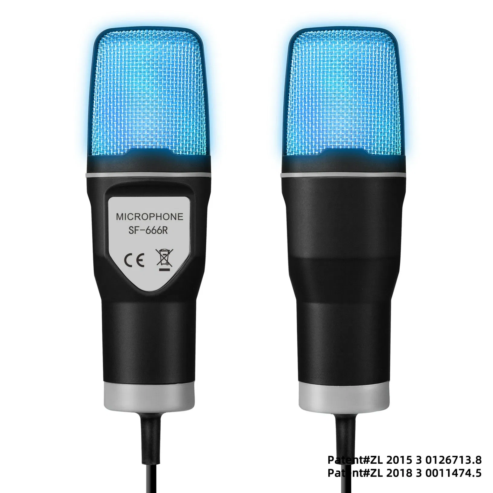 Yanmai Foreign Trade Bestseller, RGB Gaming and E-Sports Computer Desktop Condenser Microphone Live Streaming Recorded Streaming Microphone Sound Card