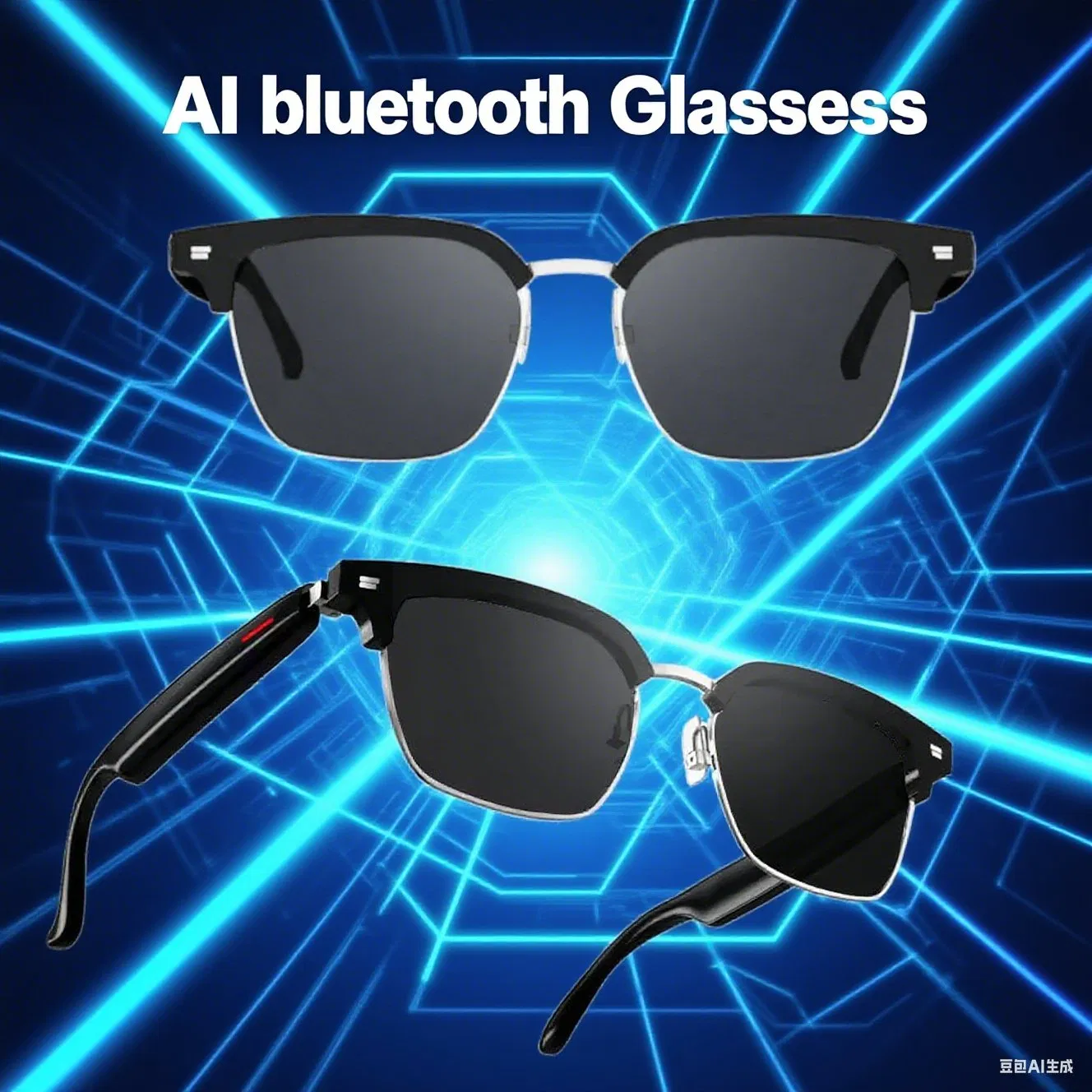 Hot Sale Fashion Voice Assistant Ai Translation Video Translation Smart Ai Bluetooth Glasses