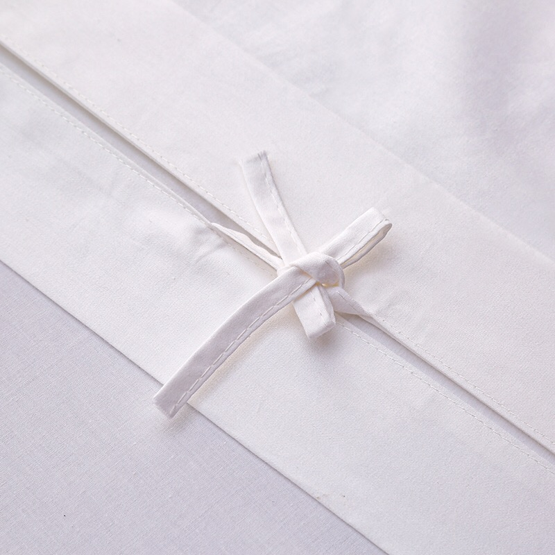 Wholesale 100% Cotton Home Hotel Textile Duvet Cover Set Hotel Quilt Core Satin Bed Sheets Double Coverlets Pure White Four-Piece Bedding Set for Hotel