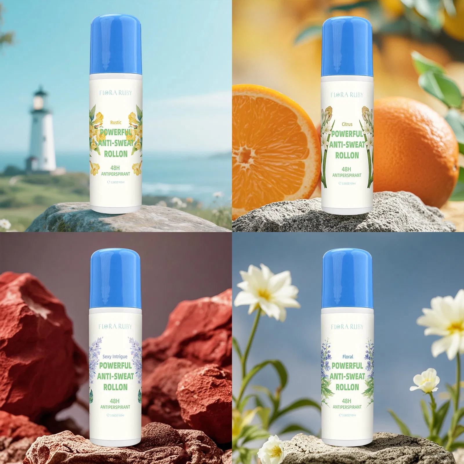 Aluminum-Free Organic Deodorant with Soothing Non-Irritating Pearl Beads