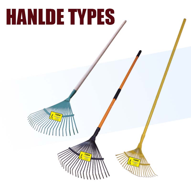Long Steel Handle Garden Farming Farming Metal Tools Lawn Leaf Rake