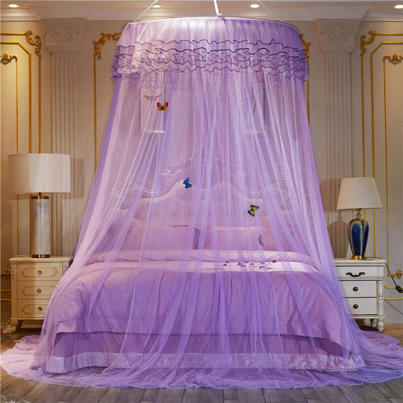 Bed Netting Princess Hanging Round Canopy Comfy Student Dome Mosquito Net