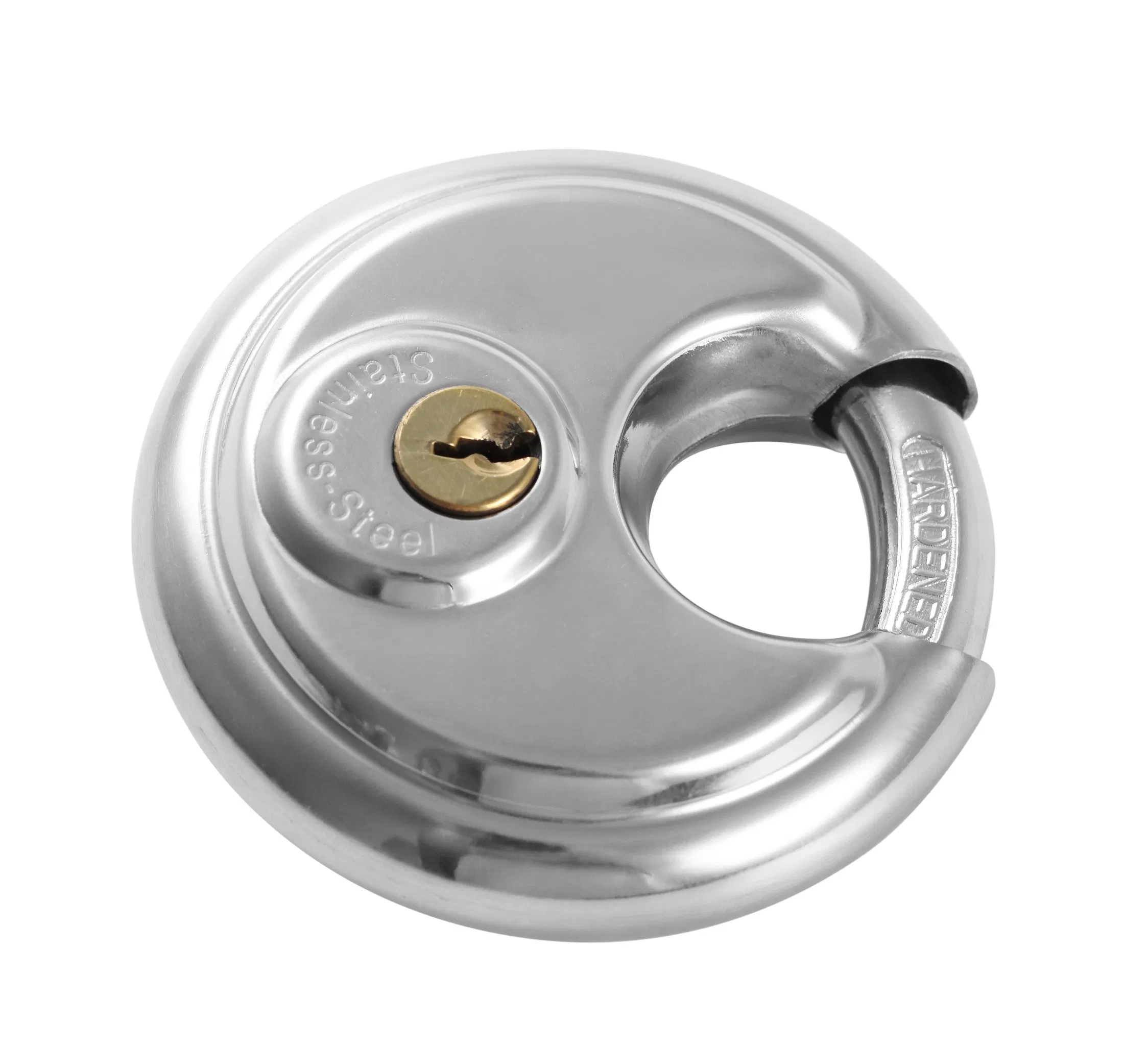 Anli Best Price Stainless Steel#304 70mm Resettable Round Disc Combination Padlocks