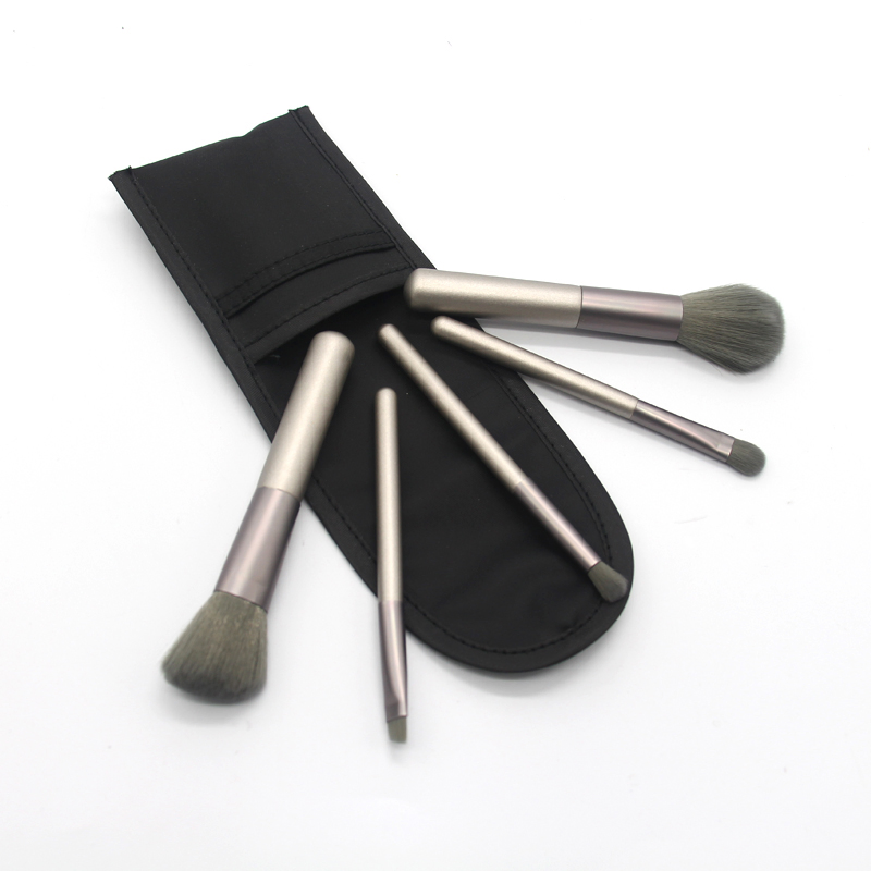 Makeup Brush Set 5piece Beauty Tools Kit Synthetic Private Label Eyeshadow Foundation Brush Cosmetic Accessories