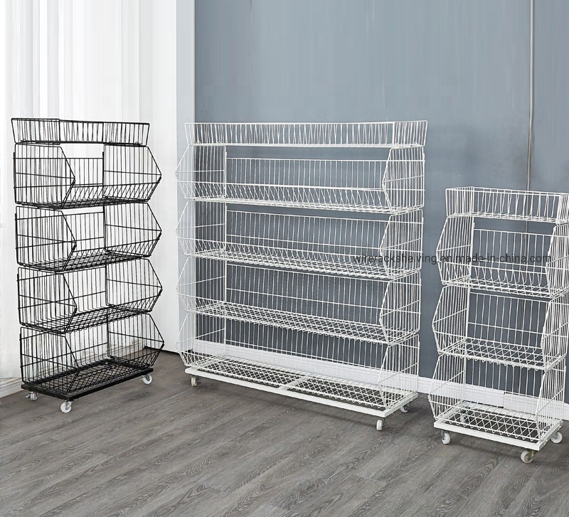 Supermarket Display Stands for Food Potato Chips Floor Display Stand