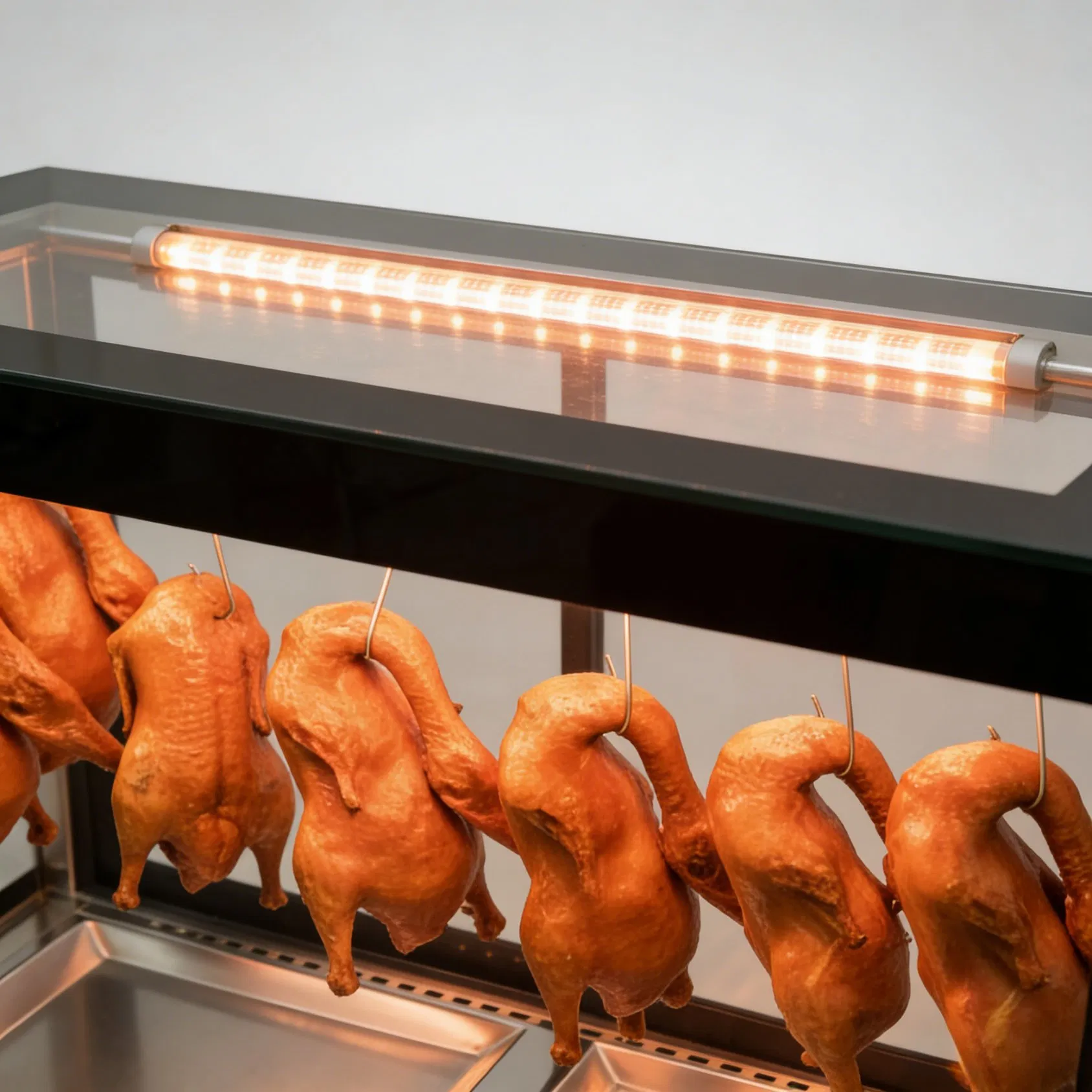 Stainless Steel Roast Duck Display Warmer for Restaurant