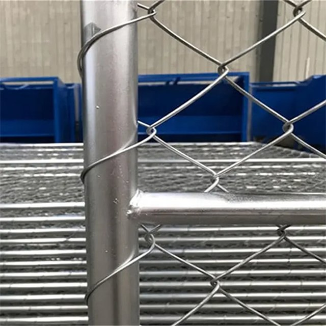 Wholesale Customize Heavy Duty Galvanized 50X50mm Mesh Size 6FT X 12FT Temporary Chain Link Mesh Fence Panel