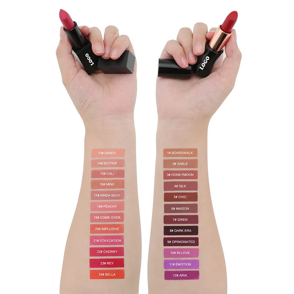 OEM ODM Private Label Soft Matte Satin Non-Stick Cream Lipstick