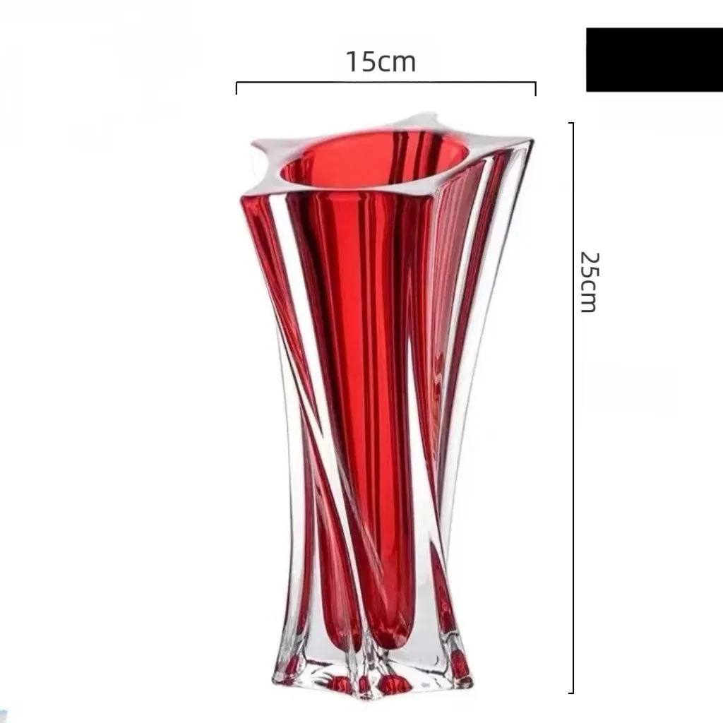 Household Irregular Glass Vases High Level Appearance Dining Table Decor Vase Transparent Glass Star Shape Vase