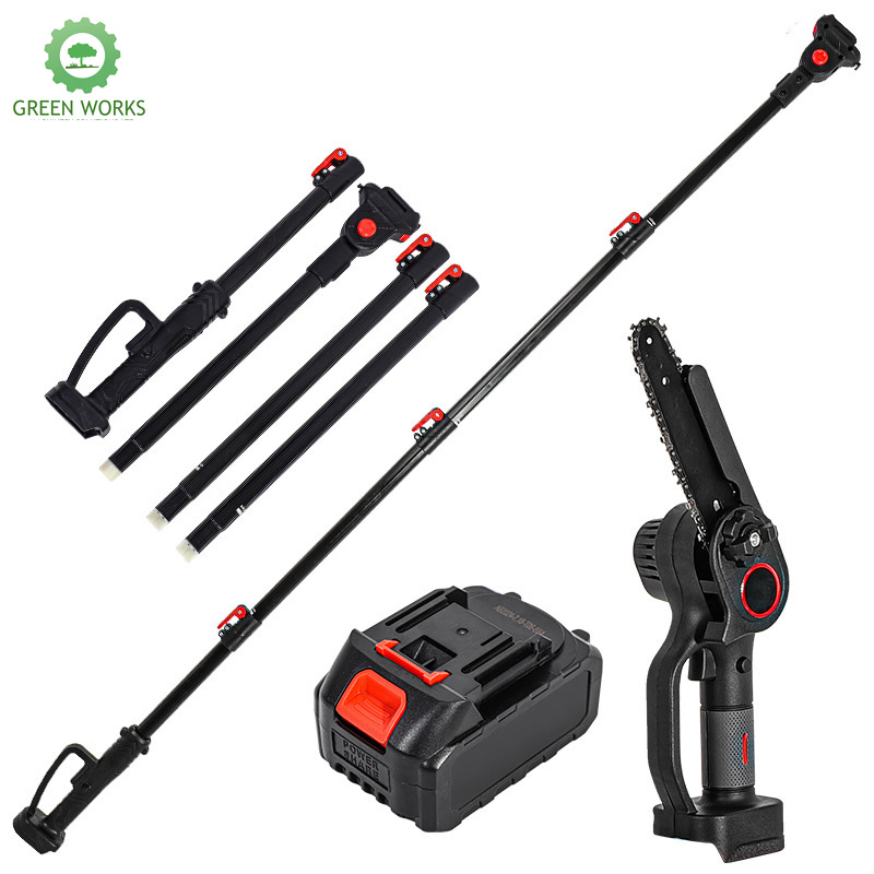Pole High Portable Cordless Electric Chainsaw - Compact, Brushless Lithium - Ideal for Tree Trimming