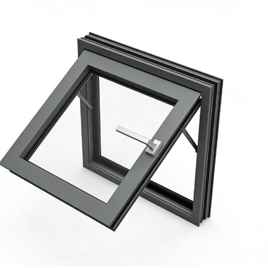 Narrow Bezel, Outward-Opening and Inward-Tilting Aliuminum Awning Windows, Minimalist Design