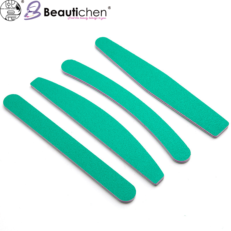 Beautichen Green Double-Sided Nail Files – Emery Board Nail Buffers for Shaping & Smoothing, Professional Manicure Tools for Home & Salon Use