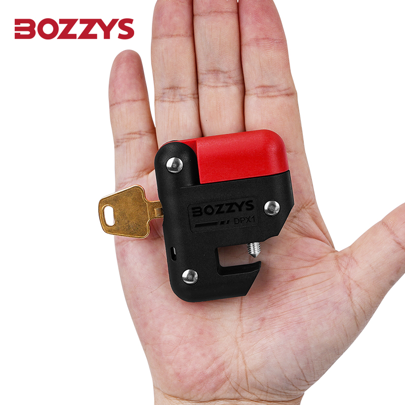 Bozzys Integrated Lock Cylinder for Molded Case Circuit Breaker Lockout