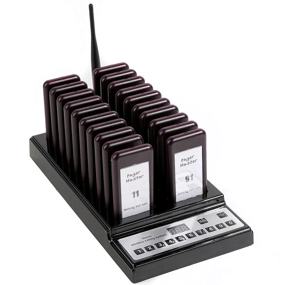 Free Logo Printing Restaurant Queue Management Wireless Guest Paging System