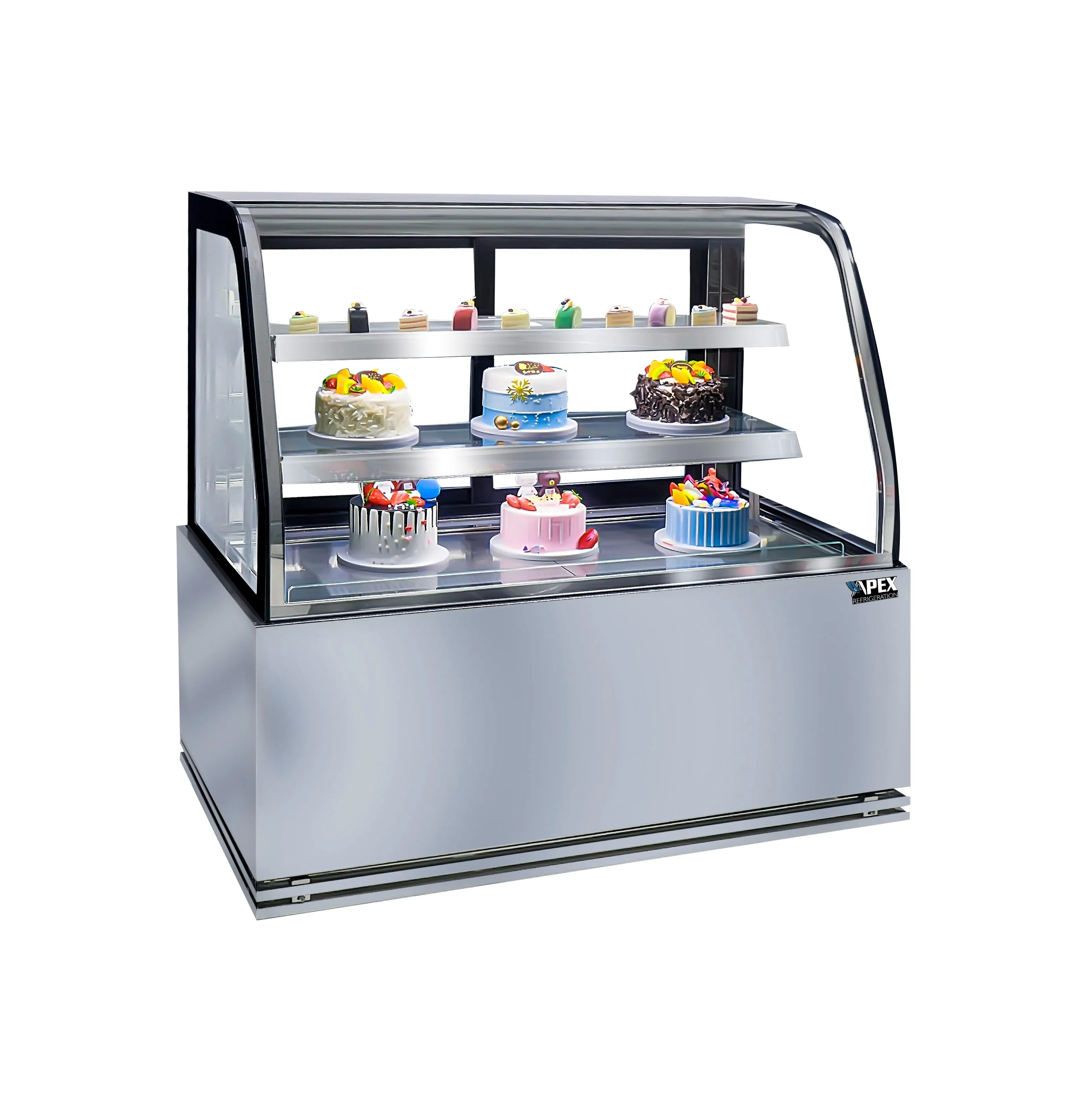 Commercial Showcase Cooler Cake Bakery Automatic Defrost Display Fridge
