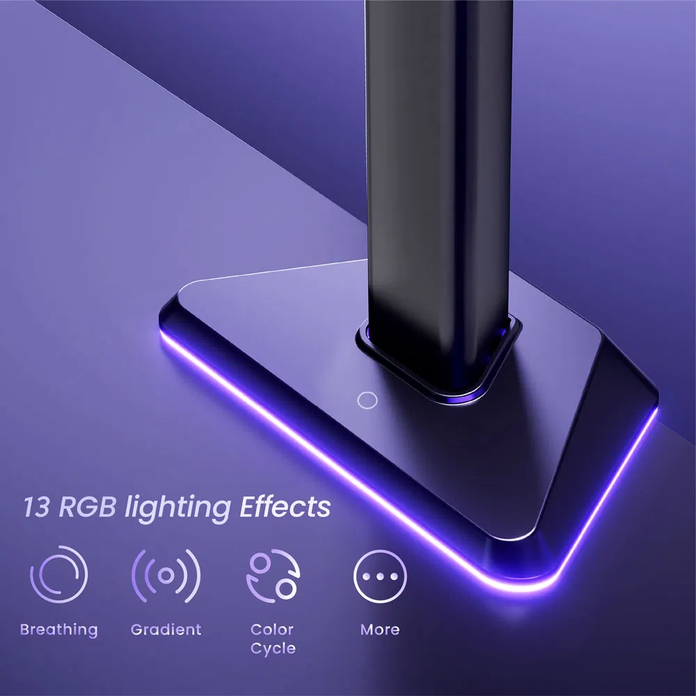 Кронштейн для монитора с RGB-подсветкой, однорычажный