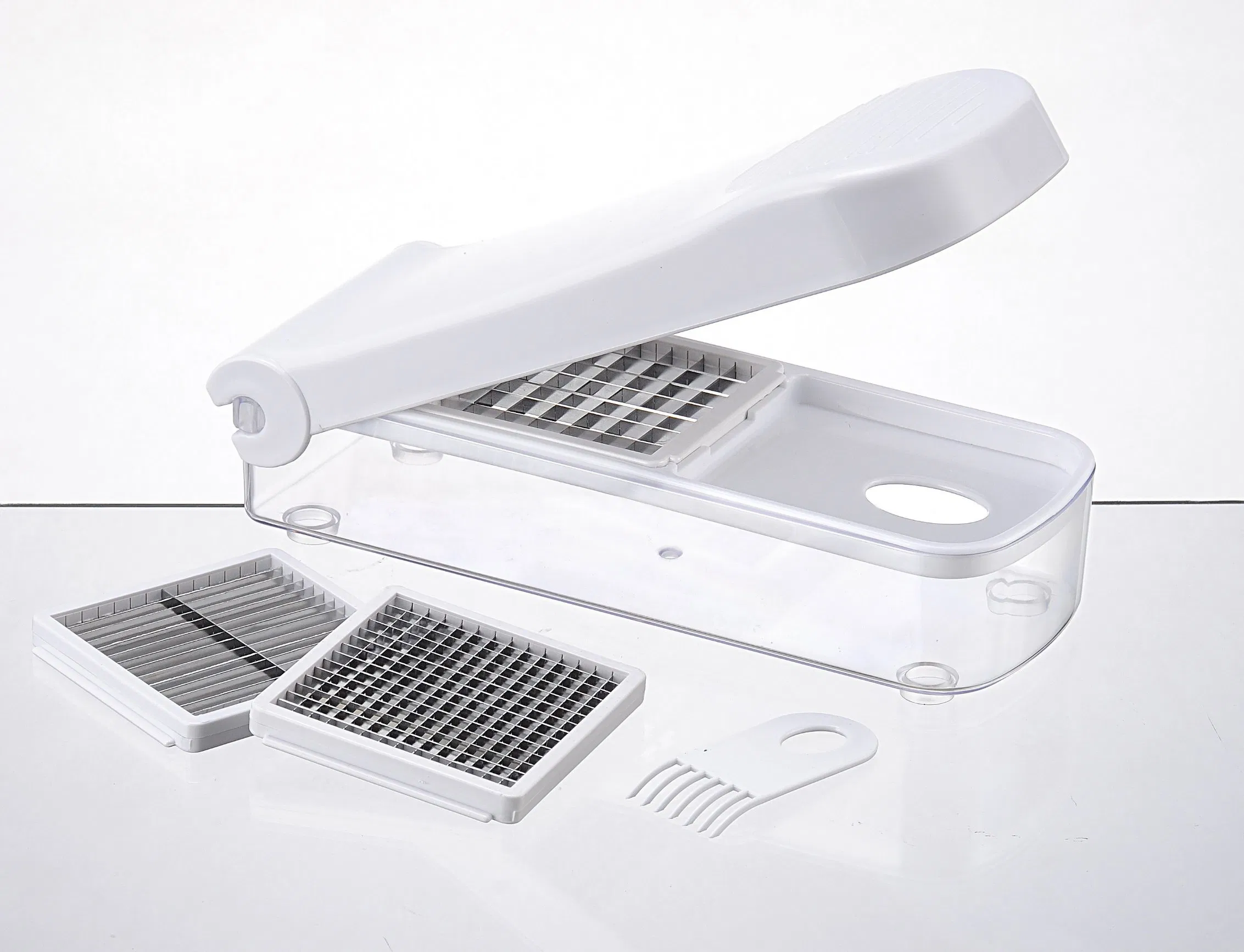 Classic Chop Wizard Onion Chopper with Three Blades and a Brush