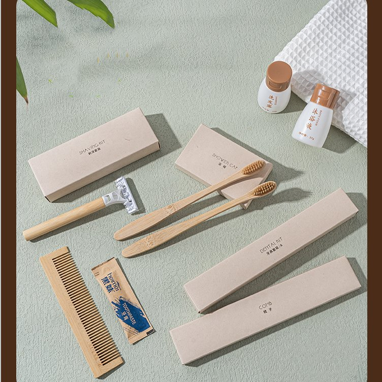 Bathroom Guest Room Amenities Toiletries Set for 5 Star Luxury Hotel
