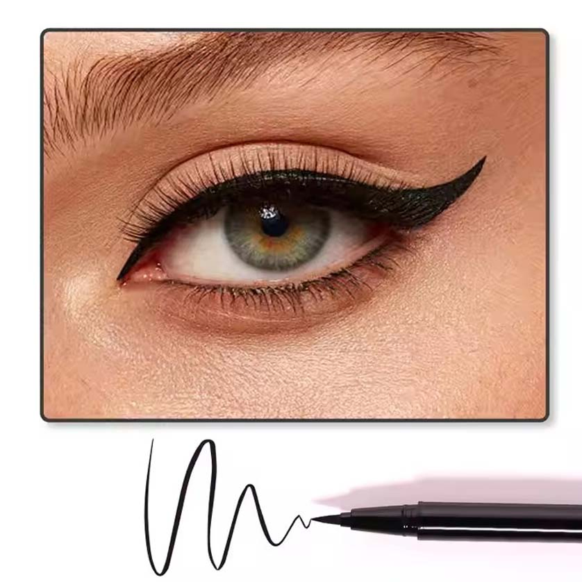 Wholesale Black Thin Tip Eye Liner Pencil Vegan Waterproof Liquid Eyeliner Private Label