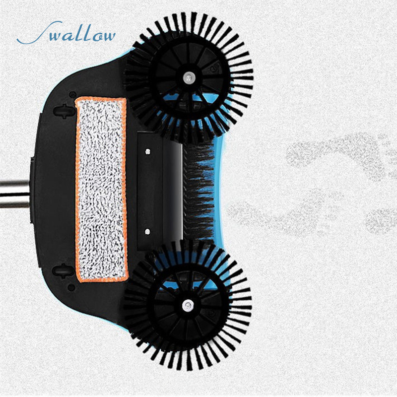 Broom Magic Manual for The Fireside, Sweeper's Flooring with Spinning 360 Degree Feedback and Dustpan Set