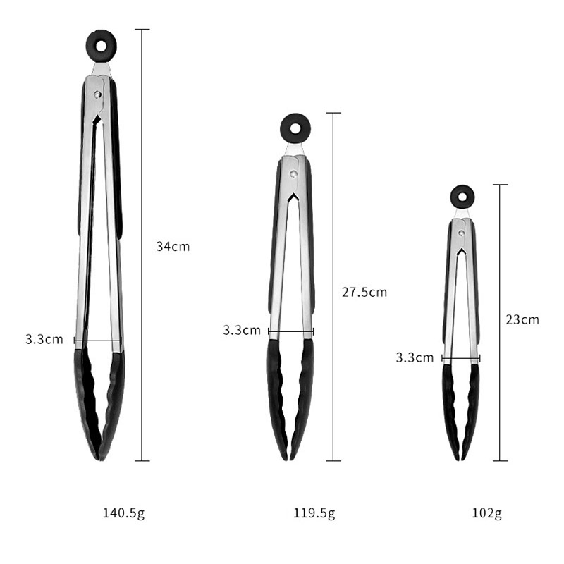 Stainless Steel Silicone Food Clip, Barbecue Clip, Kitchen Tool Clip