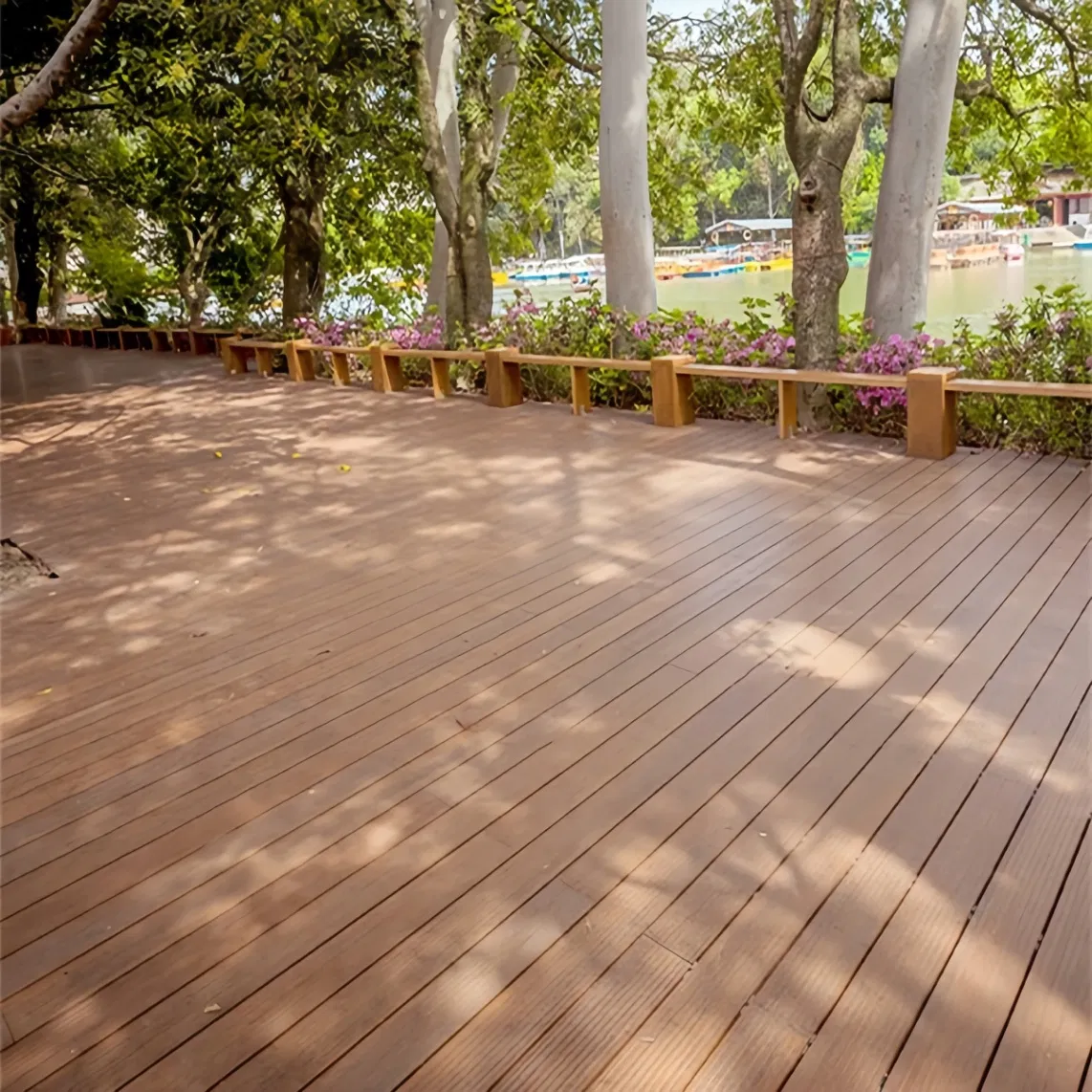 Carbonized Bamboo Strand Woven Flooring Tiles Exterior Decking
