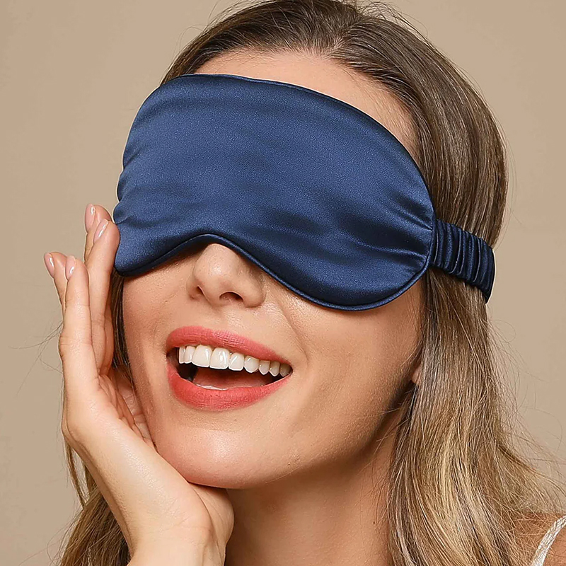 Sleep Mask Adjustable Sleep Silk Satin Eye Mask for Sleeping