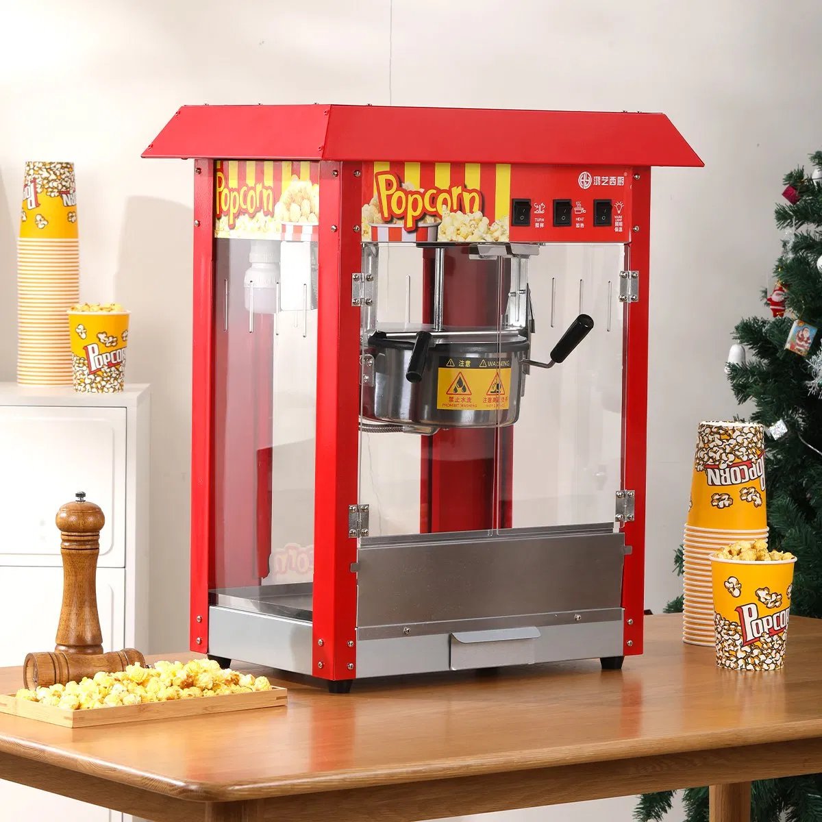 Semi-Automatic Popcorn Making Machine for Casual Food Factories