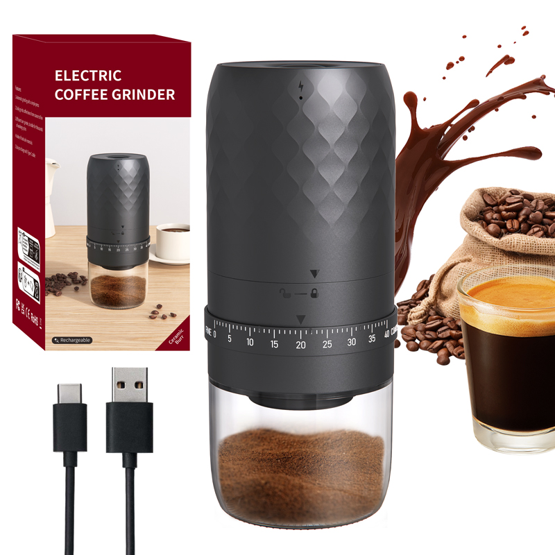 Portable Wireless Espresso Machine Handheld Camping Rechargeable Battery Powered Electric Coffee Grinder
