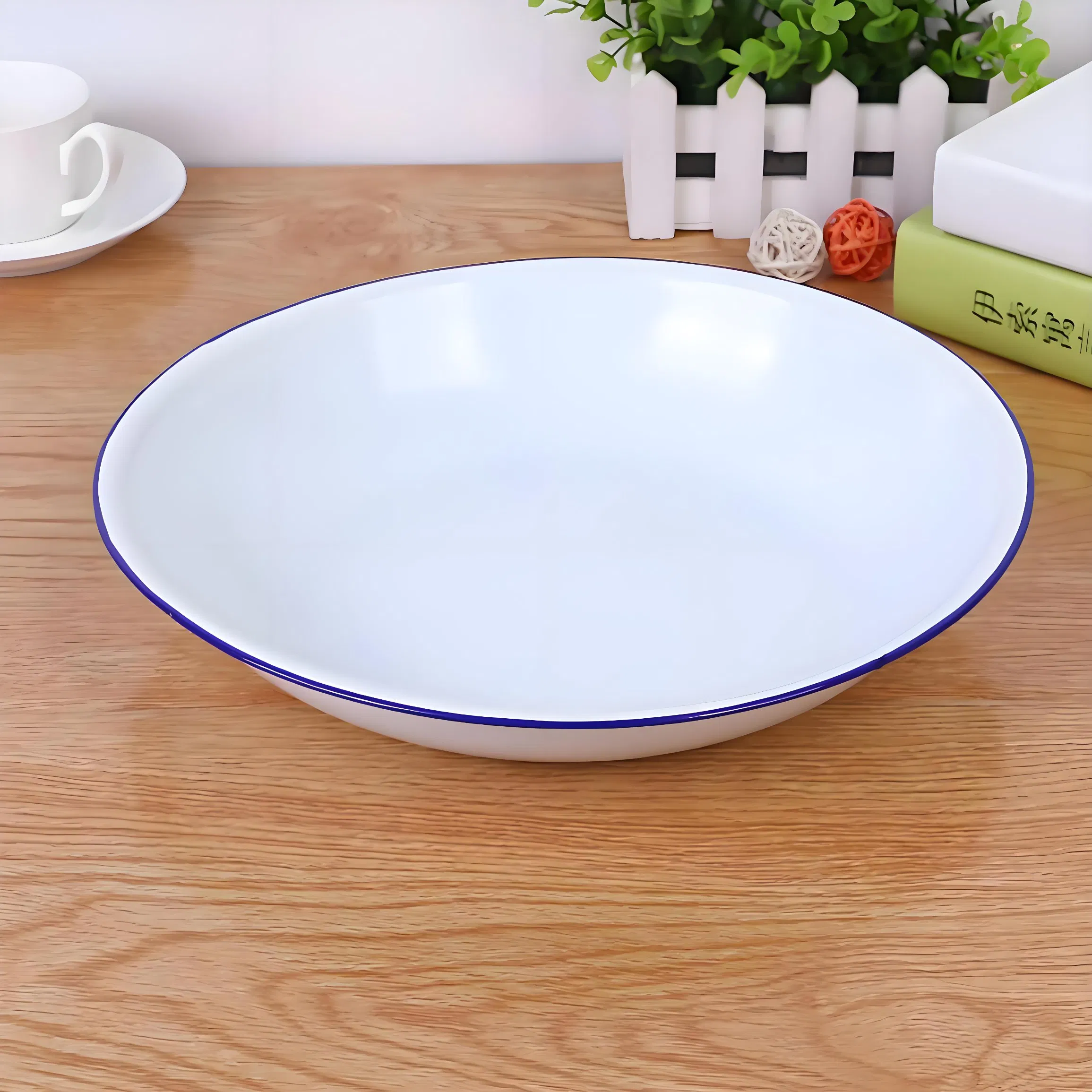 Wholesale Restaurant Food Serving Enamel Rectangular Tray