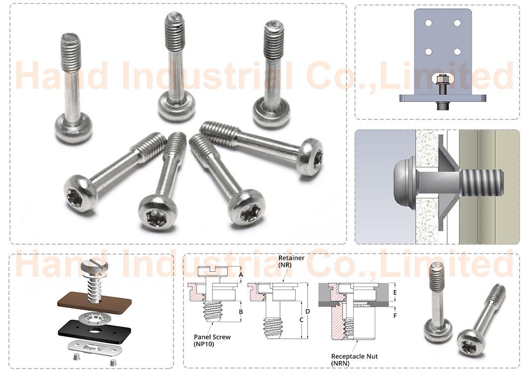 Винт панельный M4 Torx из нержавеющей стали 304