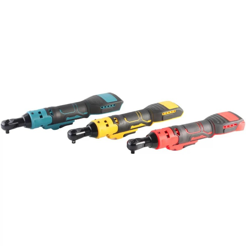 90-Degree 20V Lithium Battery Ratchet Wrench, High-Torque Right-Angle Wrench, Ratchet Tool, New Electric Wrench Set