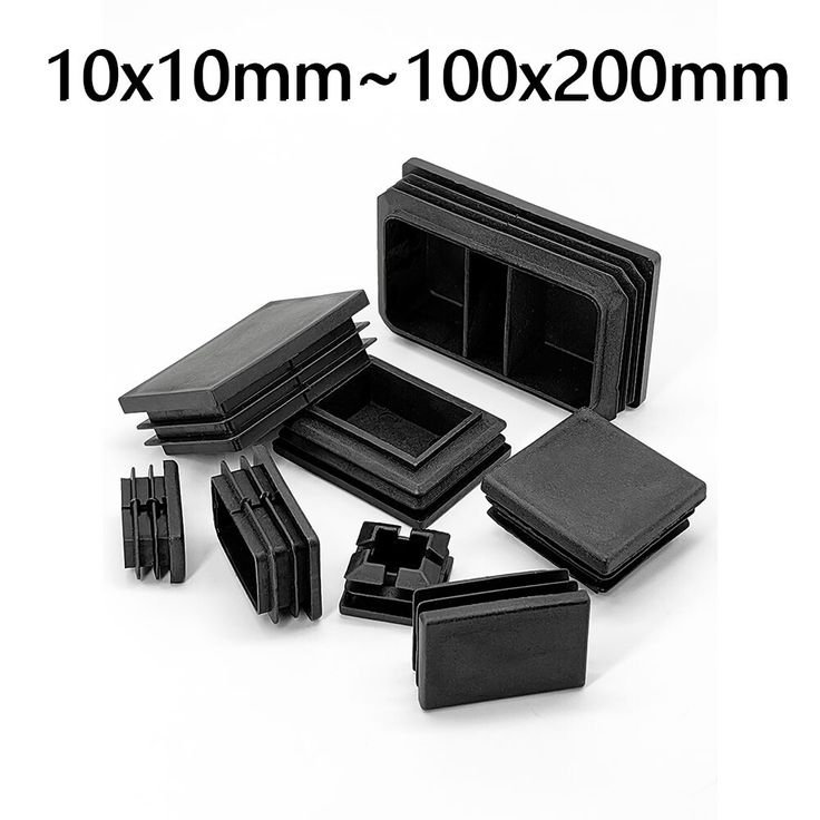Professional Custom Different Colors Plastic Square/Rectangular Tube Threaded Inserts and Chair Legs Plug