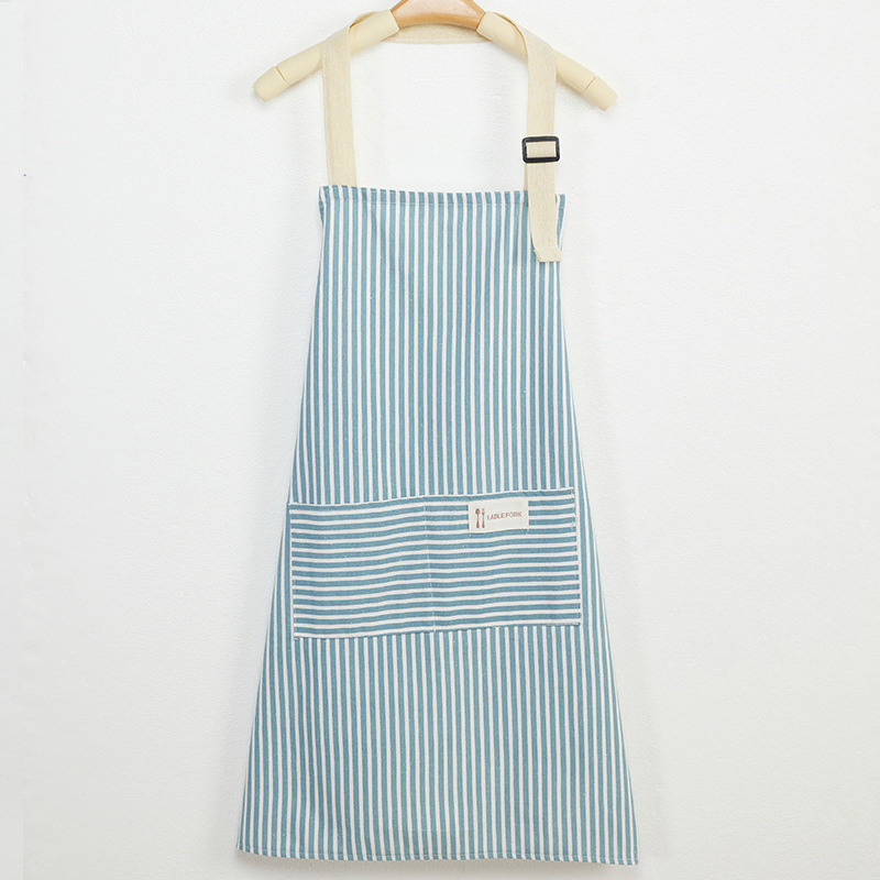 Custom Cooking Logo Waiter Apron Cotton Linen Women Cotton Apron Customize Kitchen Apron with Logo
