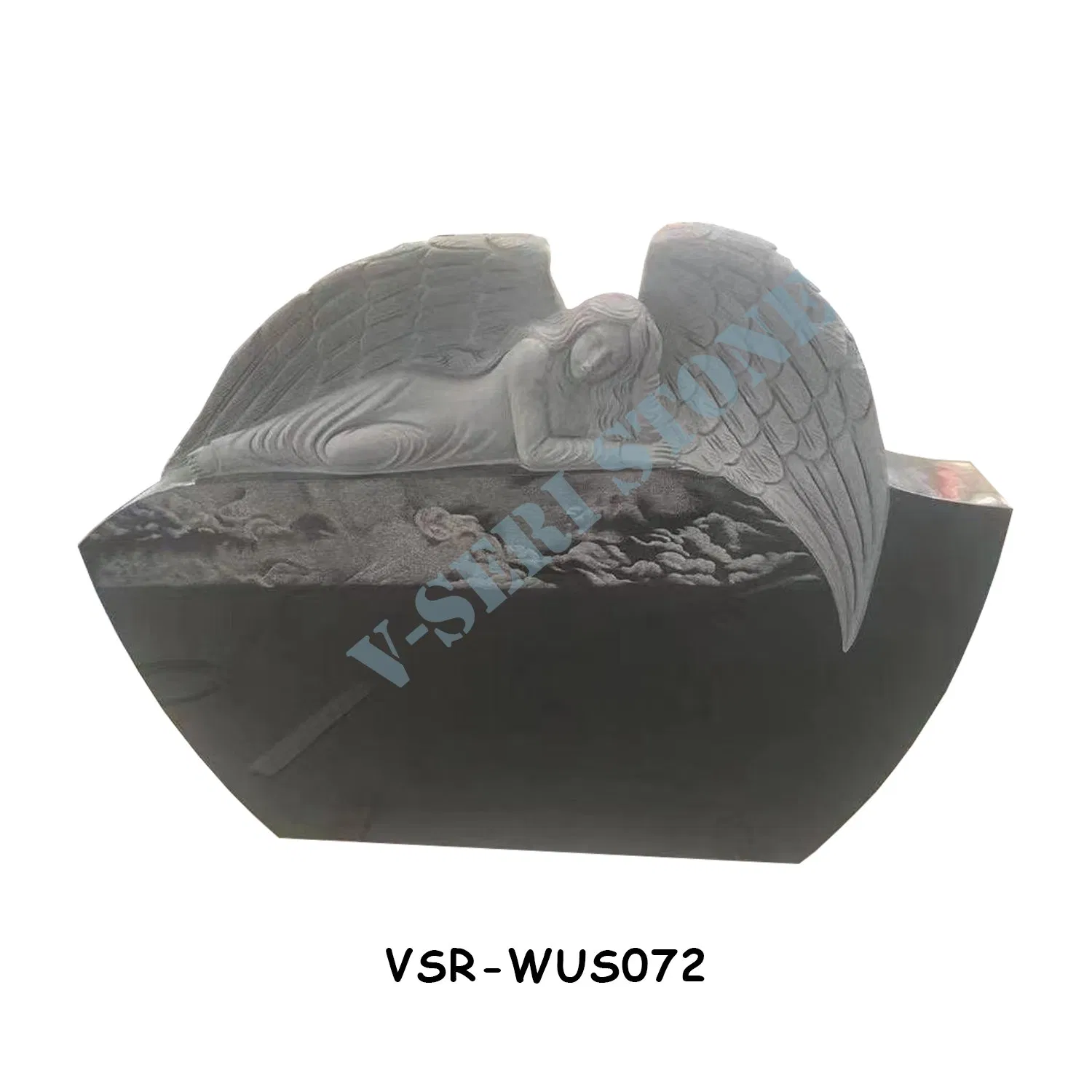 Personalized Customization Bahama Blue Granite Butterfly Headstones Monument for Graves