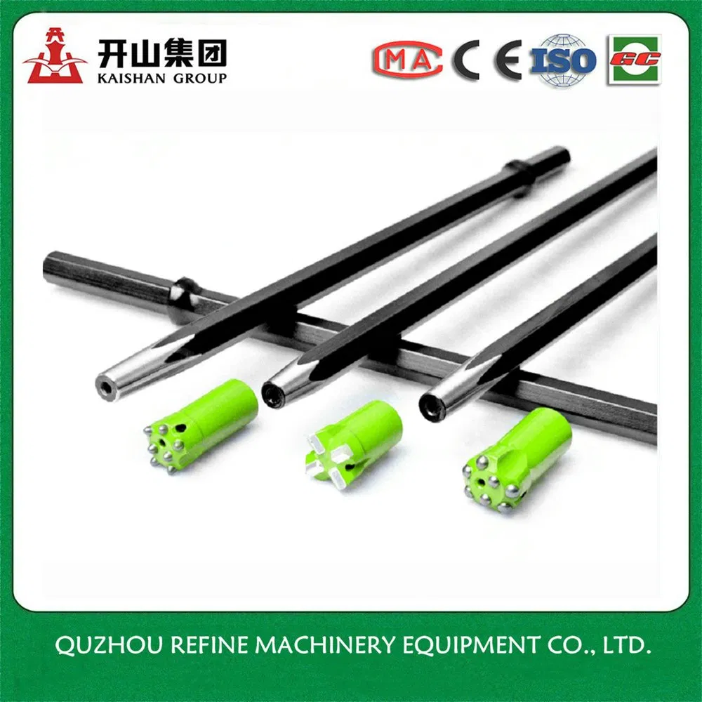 B25 Tapered Drill Set Bits and Rod for Quarry Rock