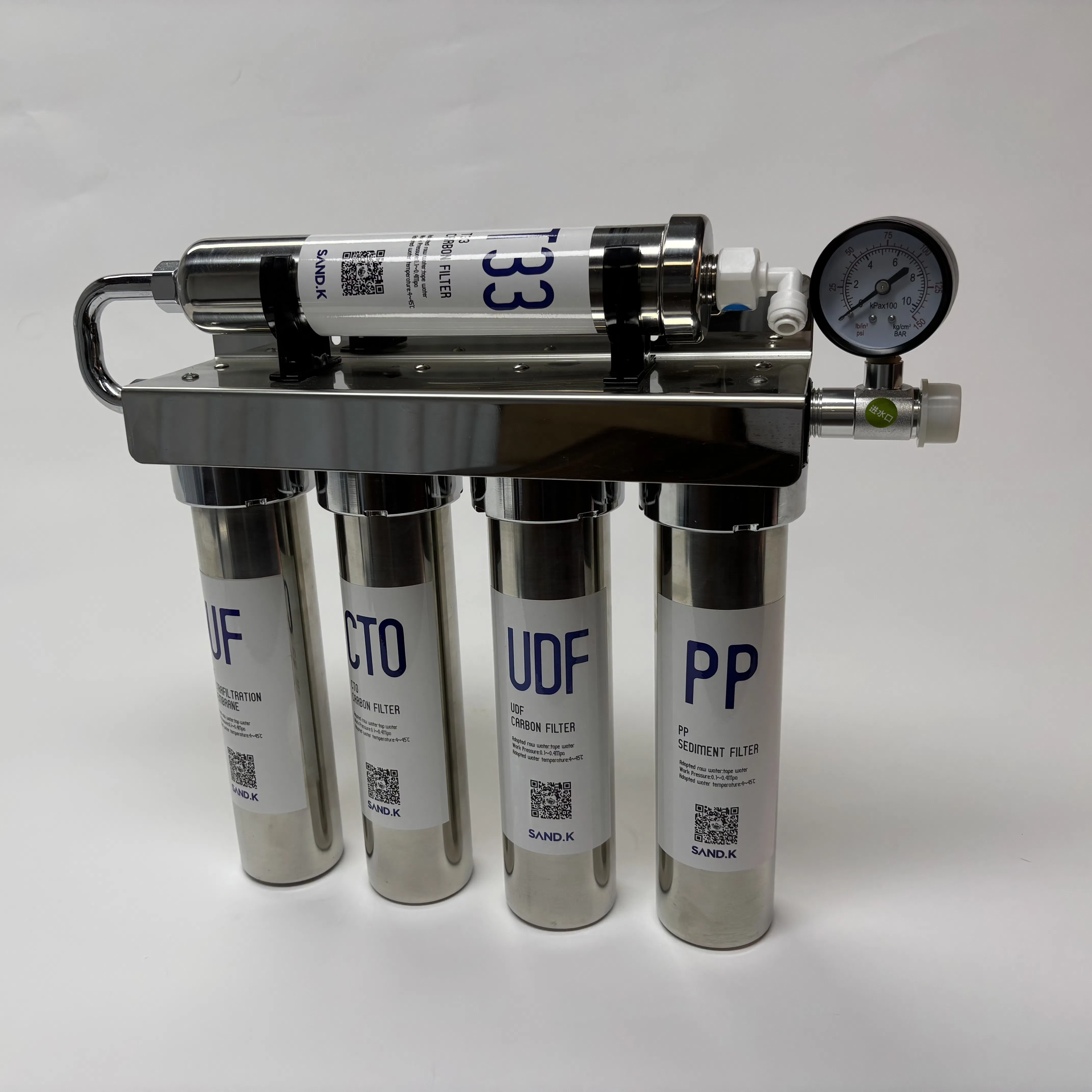 Advanced Stainless Steel Water Filtration System for Hotels and Households Reverse Osmosis Membrane Water Purifier