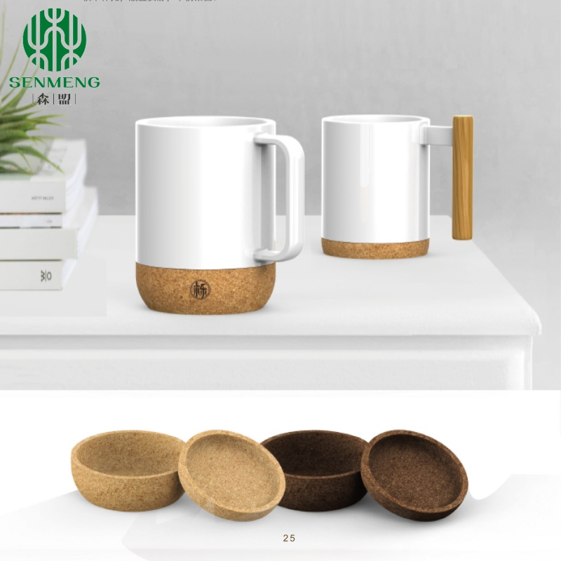 Lightweight Cork Bottom for Hot and Cold Beverage Cups Cork Base