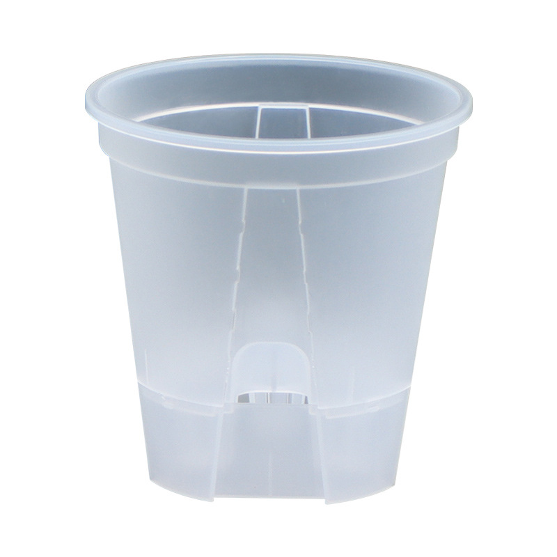 Горшок для орхидей пластиковый прозрачный цветной 12 см