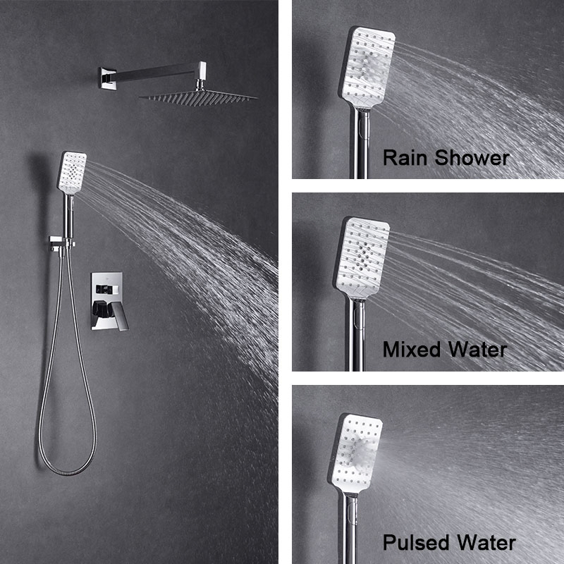 China Factory Wholesale Showerhead Bathroom Faucet Grifo Conceal Shower Set