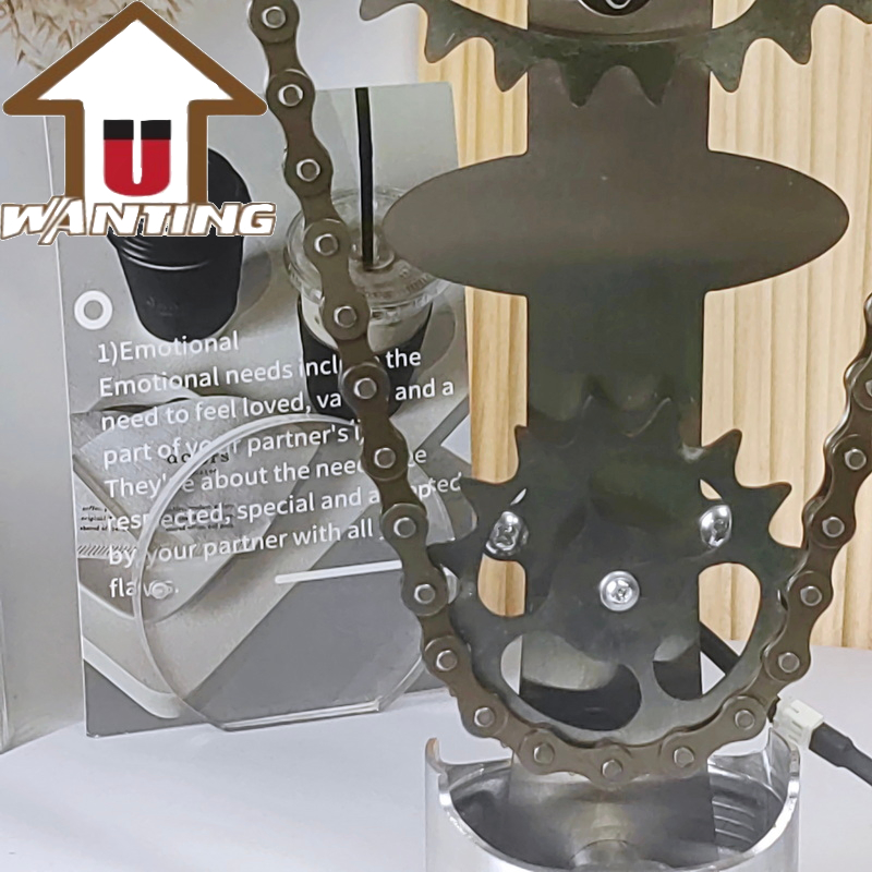 Clock Personality Creative Decoration Metal Craft Ornament Chain Gear Clock USB Interface