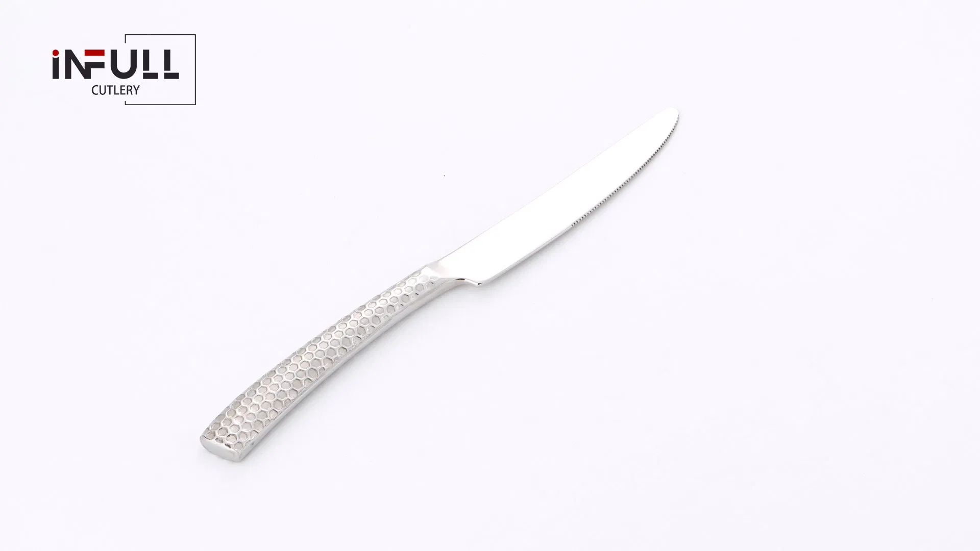 Stainless Steel Steak Knife with Hammered Handle
