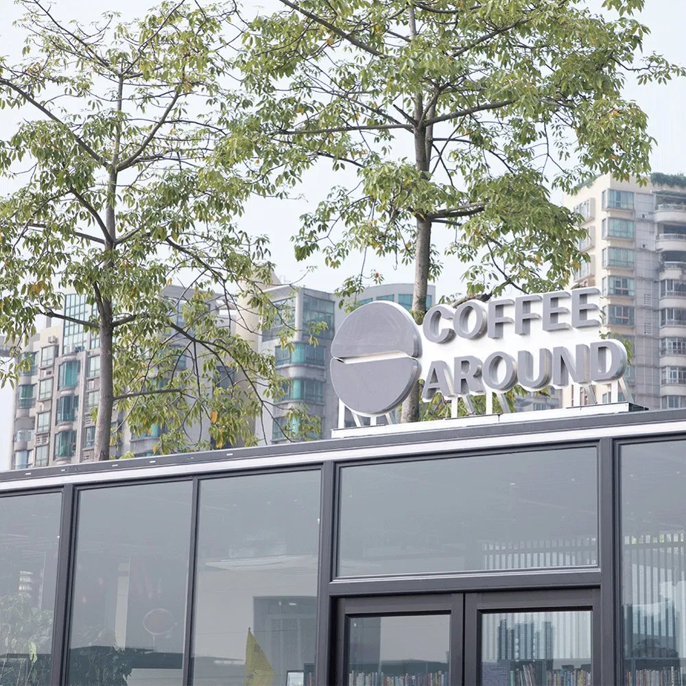 Outdoor Buildings Shop Waterproof Aluminium Room Addition Frame Glass Sunroom for Cafes and Coffee Shops Instagrammable Spots