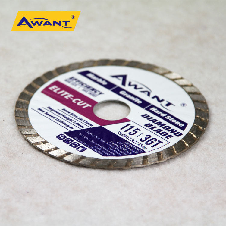 Hot Pressed Wave Turbo Diamond Saw Blade 115mm for Marble Granite Hardstone