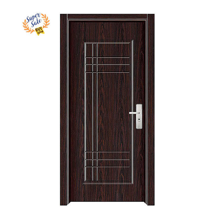 Modern and Stylish Steel Entrance Door for Apartment House Exterior Use