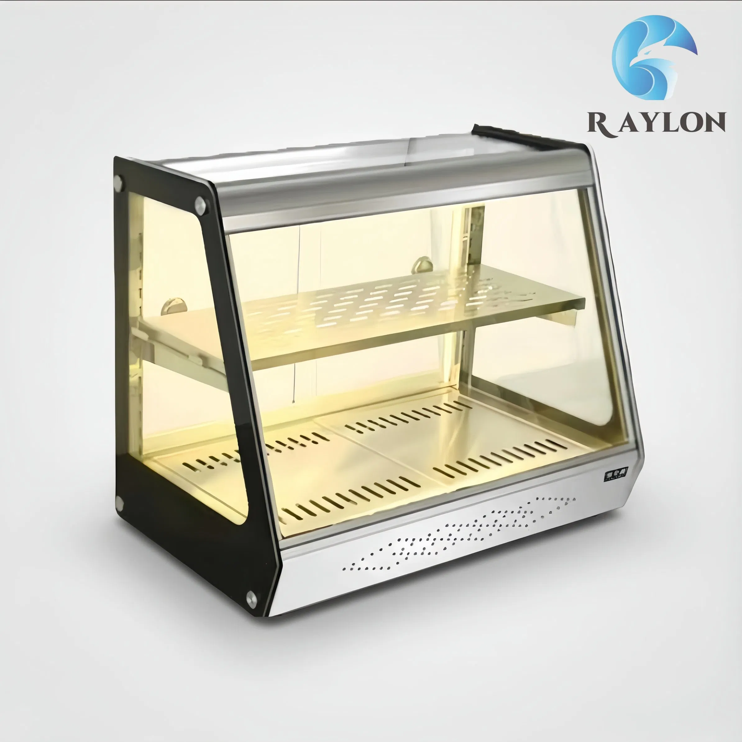 Curved Glass Food Display Warmer for Dessert Shop