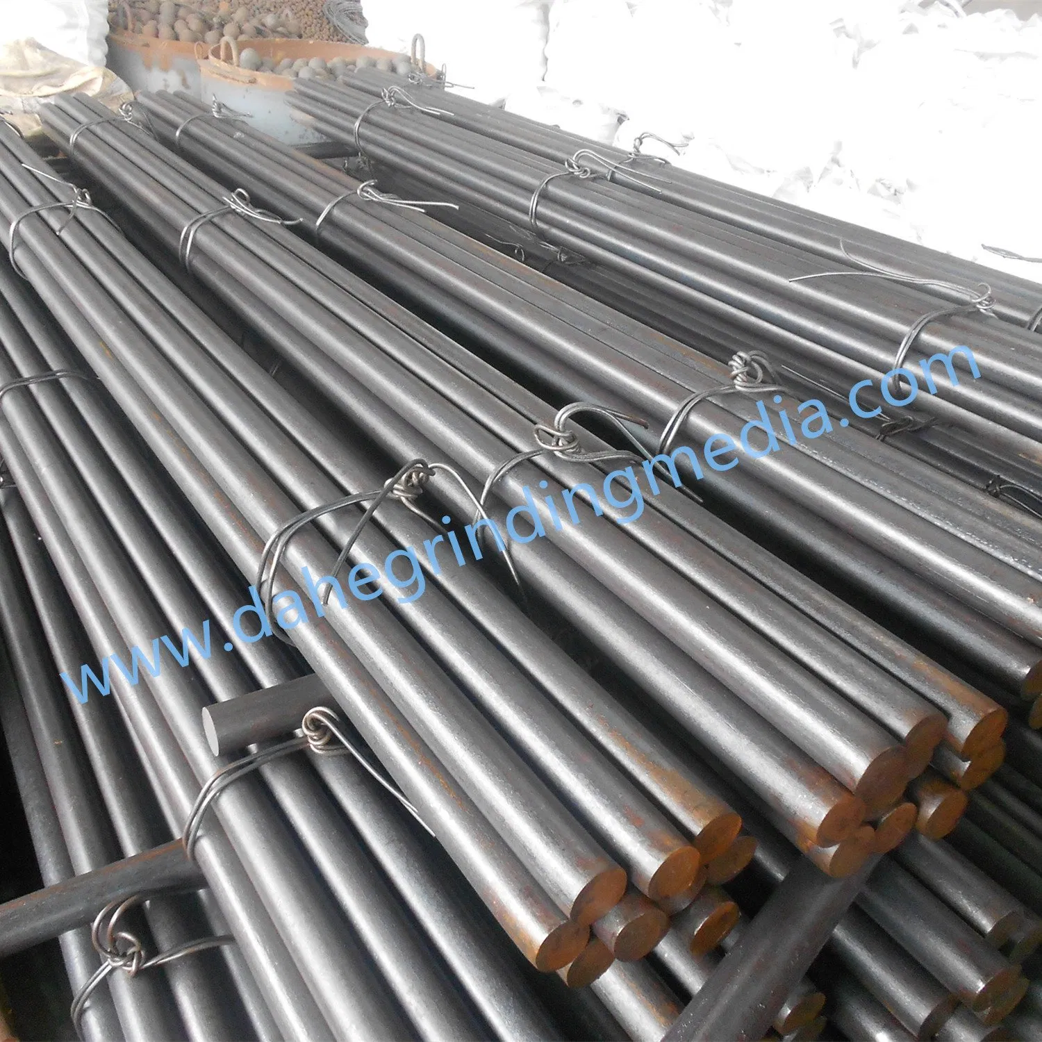 Стальной помольный стержень для стержневых мельниц