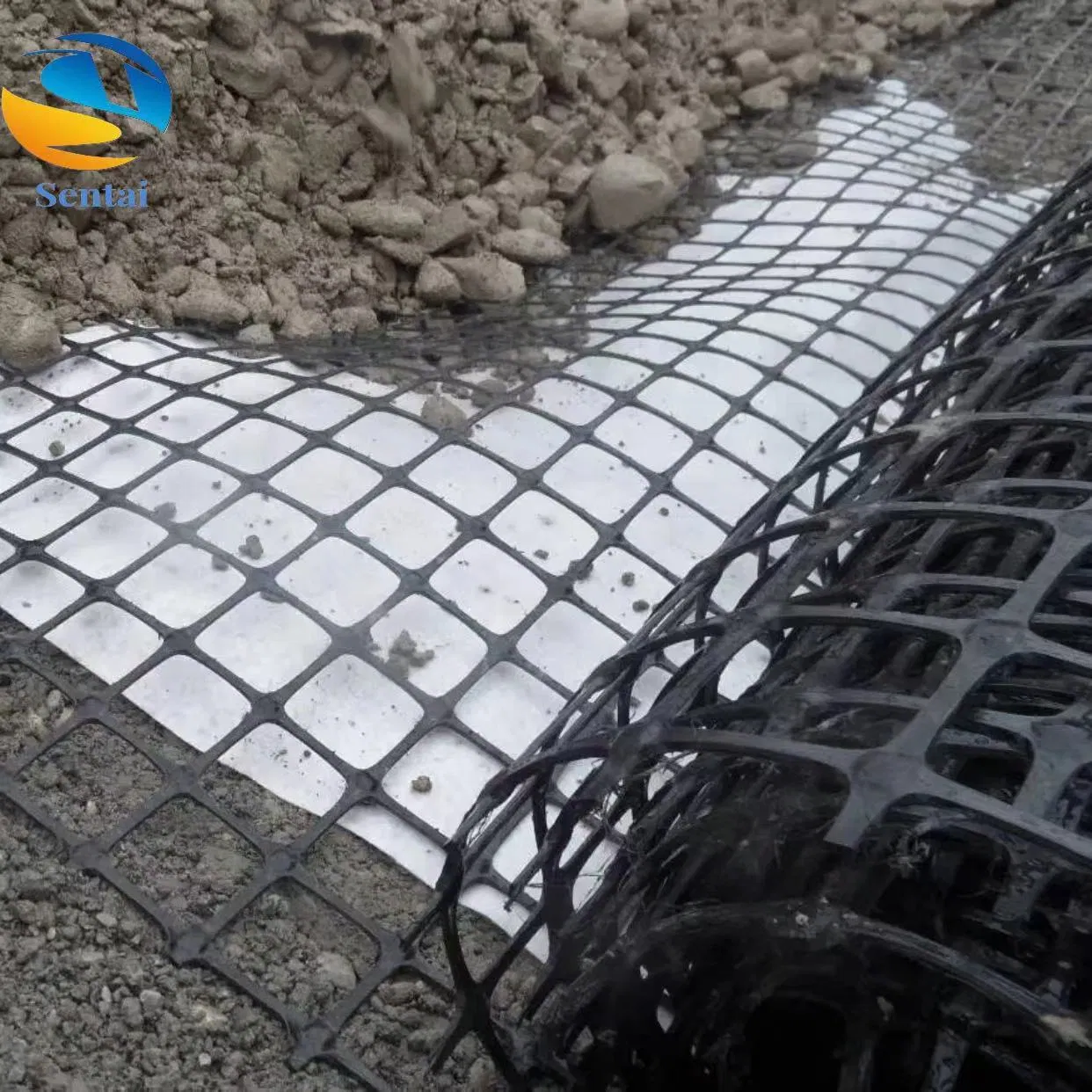 Fiberglass Geogrid Manufacturer for Old Road Renovation 50kN80kN Asphalt Pavement Fiberglass Geogrid